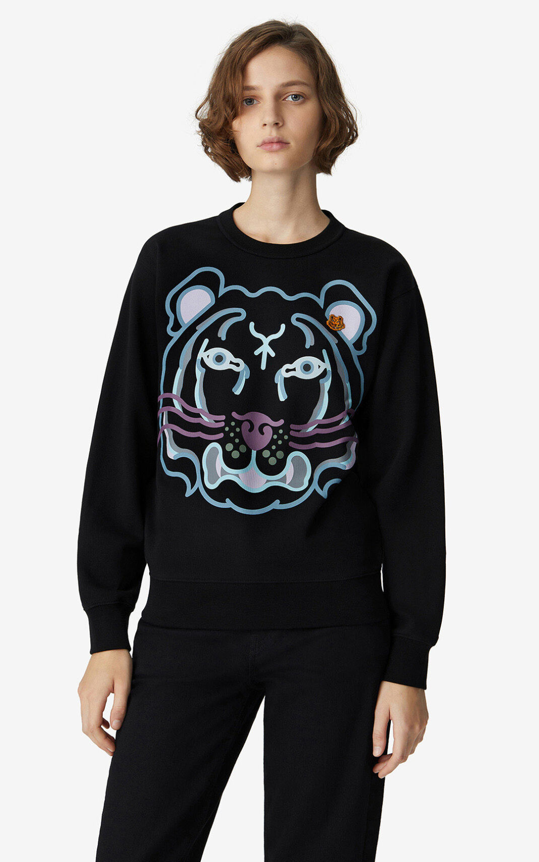 Sweat Kenzo K Tiger Femme Noir | YQOG-80631